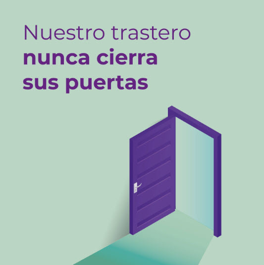 Camión o furgoneta de mudanzas de BOXROOMER cargando en una vivienda para un servicio de mudanzas nacionales y logística